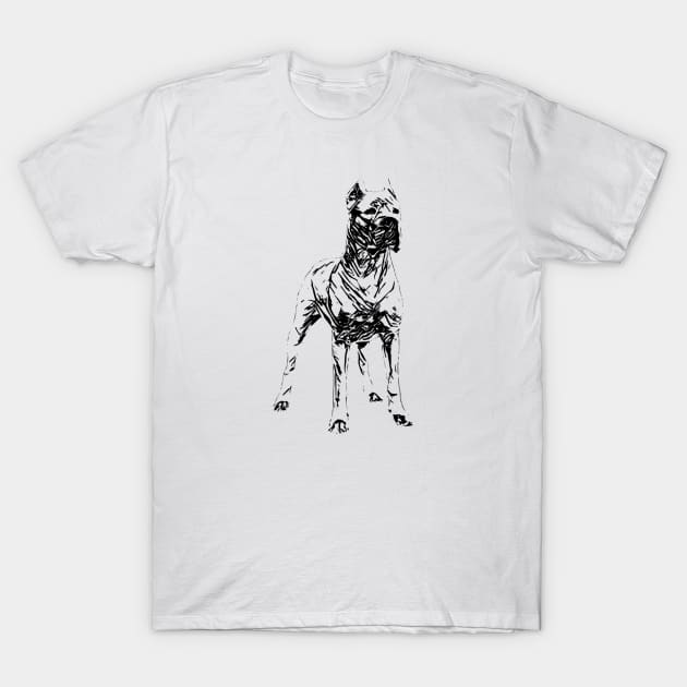 Mastiff T-Shirt by Nimmersatt